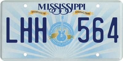MS license plate LHH564