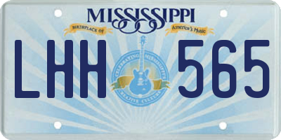 MS license plate LHH565
