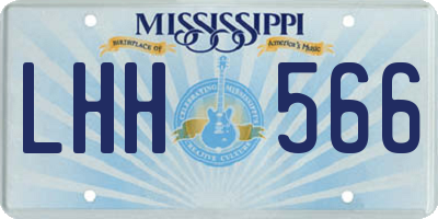 MS license plate LHH566