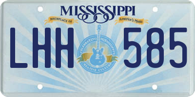 MS license plate LHH585
