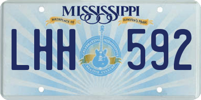 MS license plate LHH592