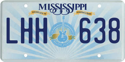 MS license plate LHH638