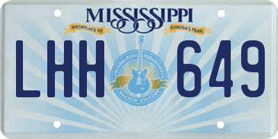 MS license plate LHH649