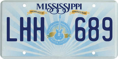 MS license plate LHH689