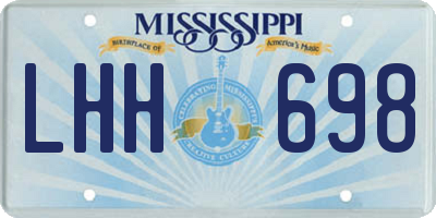 MS license plate LHH698