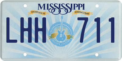 MS license plate LHH711