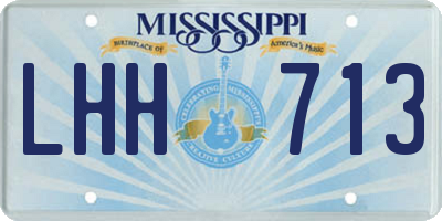 MS license plate LHH713