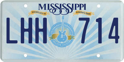MS license plate LHH714
