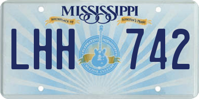 MS license plate LHH742