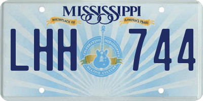 MS license plate LHH744