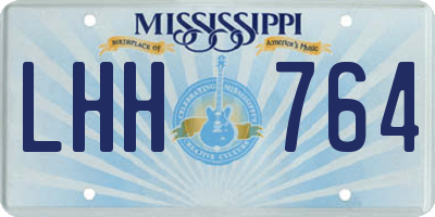 MS license plate LHH764