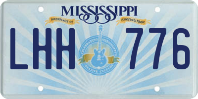 MS license plate LHH776