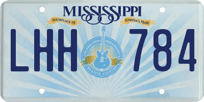 MS license plate LHH784