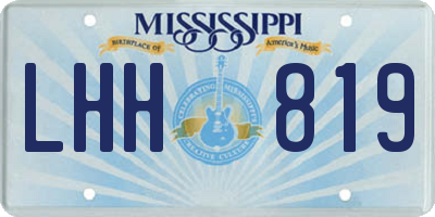 MS license plate LHH819