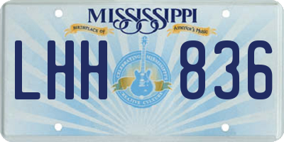 MS license plate LHH836