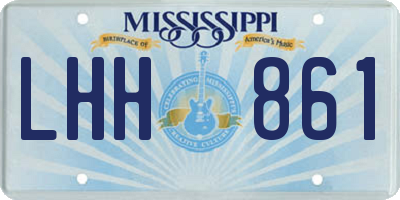 MS license plate LHH861
