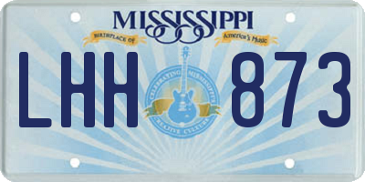 MS license plate LHH873