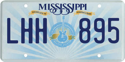 MS license plate LHH895