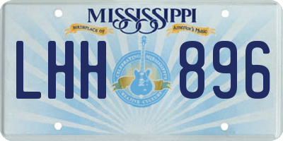 MS license plate LHH896