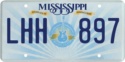 MS license plate LHH897