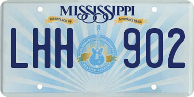 MS license plate LHH902