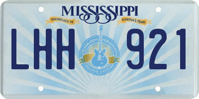 MS license plate LHH921
