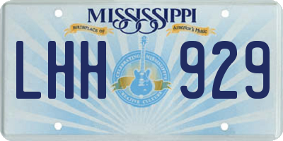 MS license plate LHH929