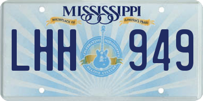 MS license plate LHH949