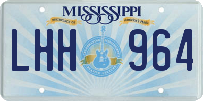MS license plate LHH964