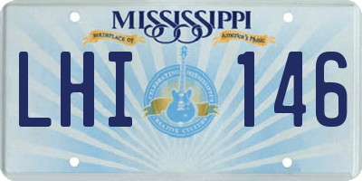 MS license plate LHI146