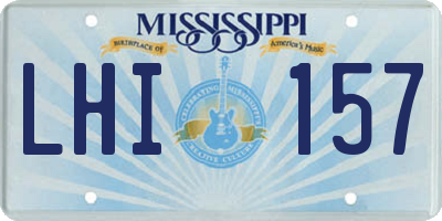 MS license plate LHI157