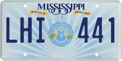 MS license plate LHI441