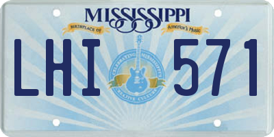 MS license plate LHI571