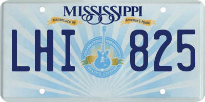 MS license plate LHI825
