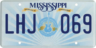 MS license plate LHJ069