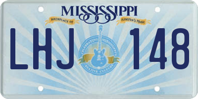 MS license plate LHJ148