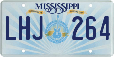 MS license plate LHJ264