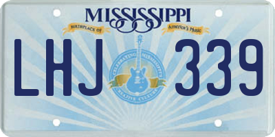 MS license plate LHJ339