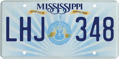 MS license plate LHJ348