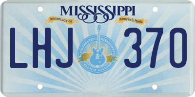 MS license plate LHJ370