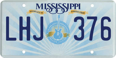 MS license plate LHJ376