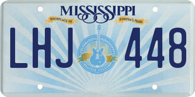 MS license plate LHJ448