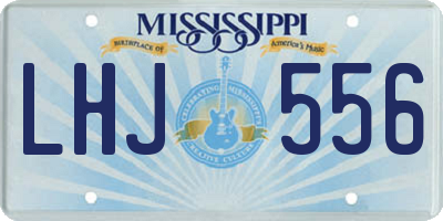 MS license plate LHJ556