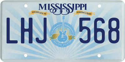 MS license plate LHJ568