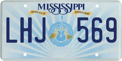 MS license plate LHJ569