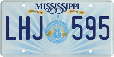 MS license plate LHJ595