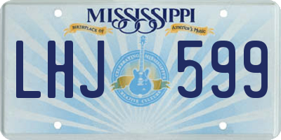 MS license plate LHJ599