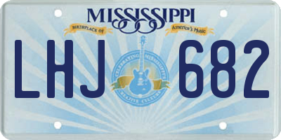 MS license plate LHJ682