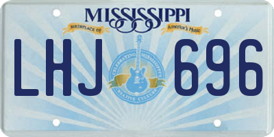 MS license plate LHJ696