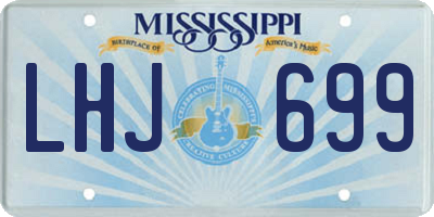 MS license plate LHJ699